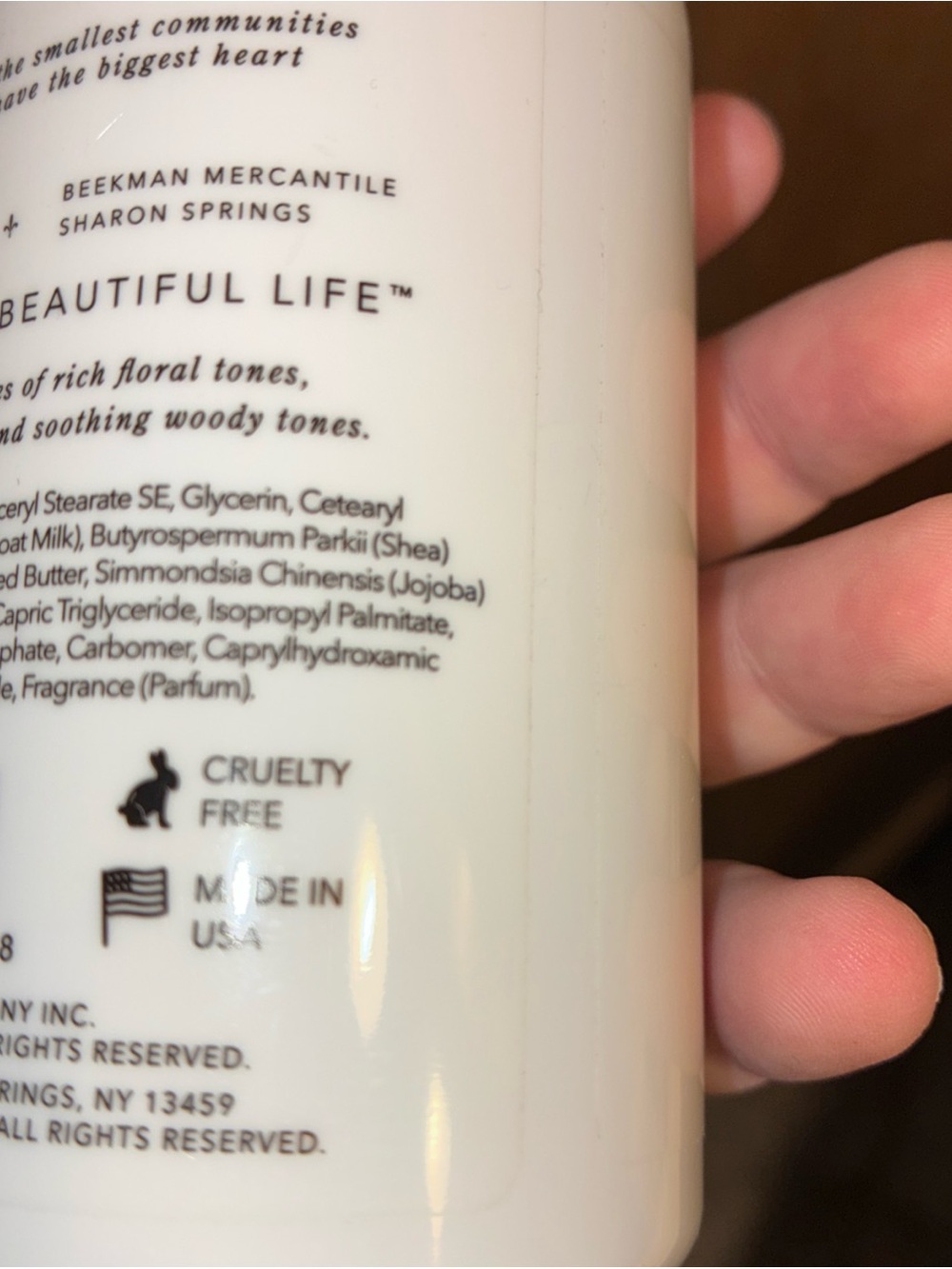 Beekman 1802 Rose Apothecary Body Milk - White with Black Cap - Picture 6 of 7